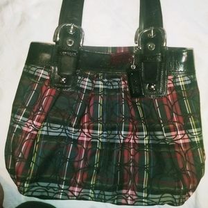Coach F15467 Tartan Plaid Bag